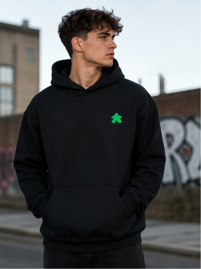 Classic Player - Streetwear Kapucnis Pulcsi Unisex - Zöld logó