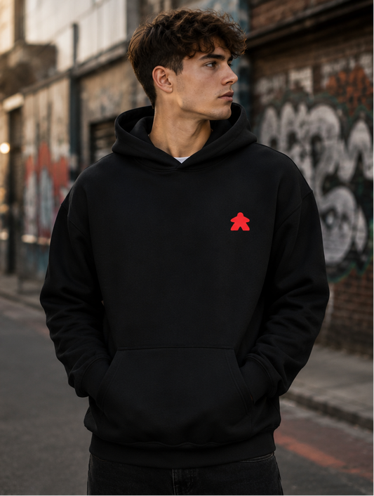 Classic Player - Streetwear Kapucnis Pulcsi Unisex - Piros logó