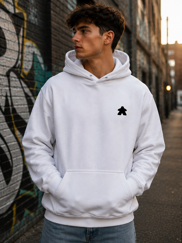 Classic Player - Streetwear Kapucnis Pulcsi Unisex - Fekete logó