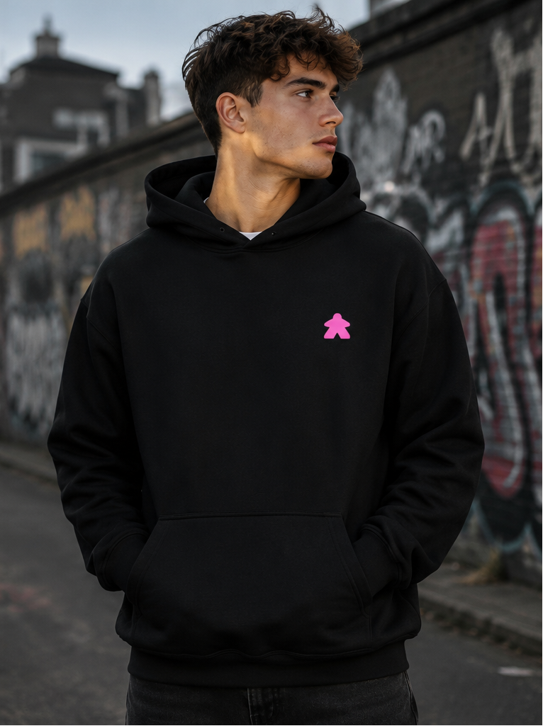 Classic Player - Streetwear Kapucnis Pulcsi Unisex - Pink logó