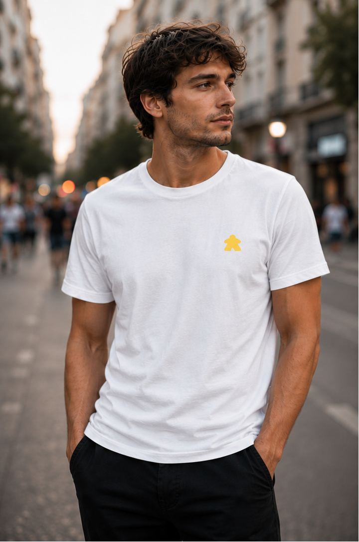 Classic Player - Streetwear Unisex Póló - Sárga logóval