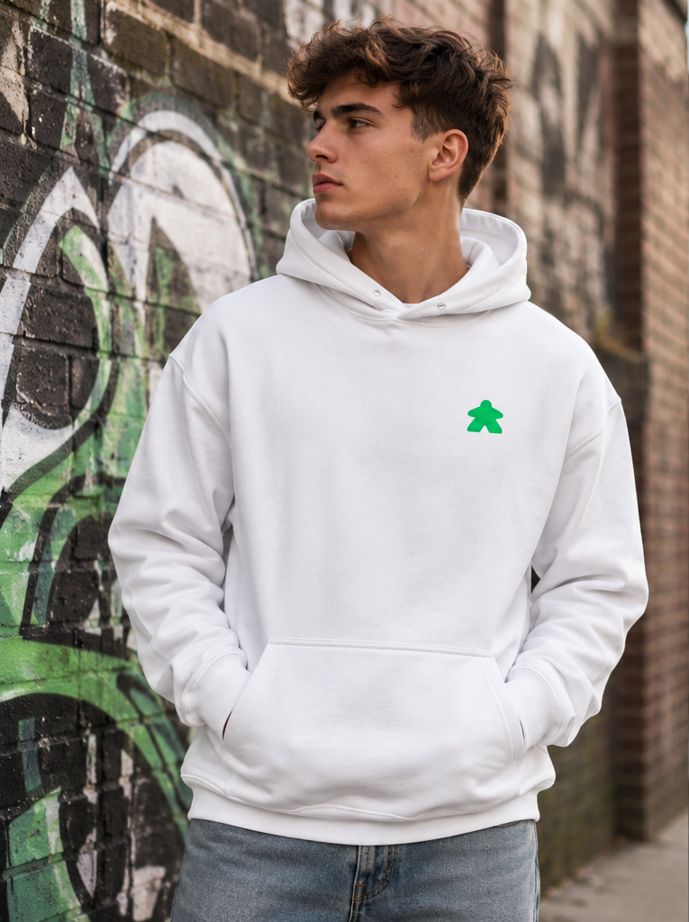 Classic Player - Streetwear Kapucnis Pulcsi Unisex - Zöld logó