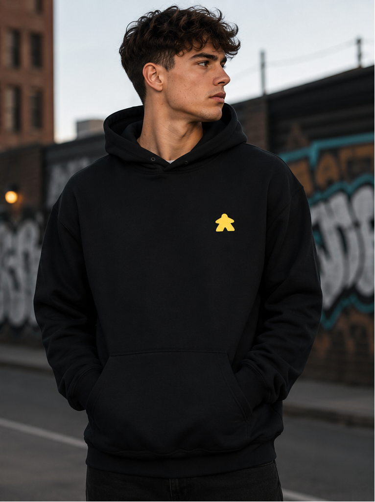 Classic Player - Streetwear Kapucnis Pulcsi Unisex - Sárga logó