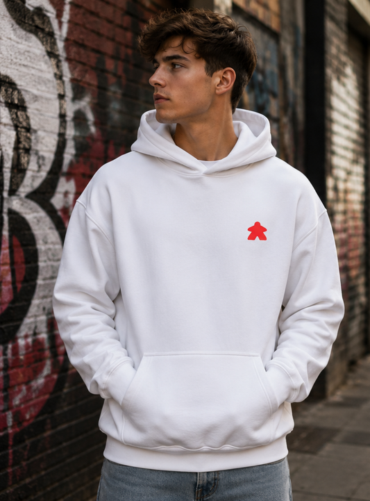 Classic Player - Streetwear Kapucnis Pulcsi Unisex - Piros logó